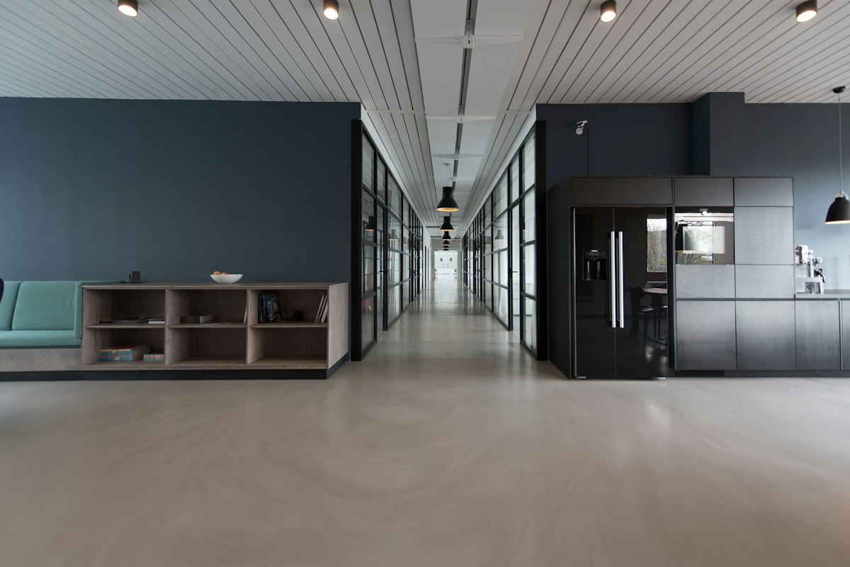 Bright office workspace suited to client planning meetings